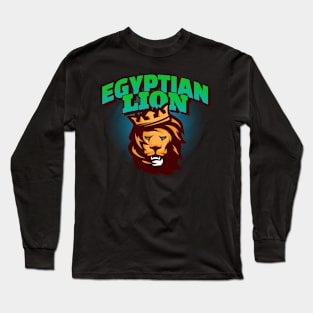 Egyptian Lion Long Sleeve T-Shirt